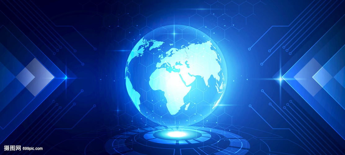 數(shù)字脈絡(luò) 科技地球上的藍(lán)色信息技術(shù)浪潮